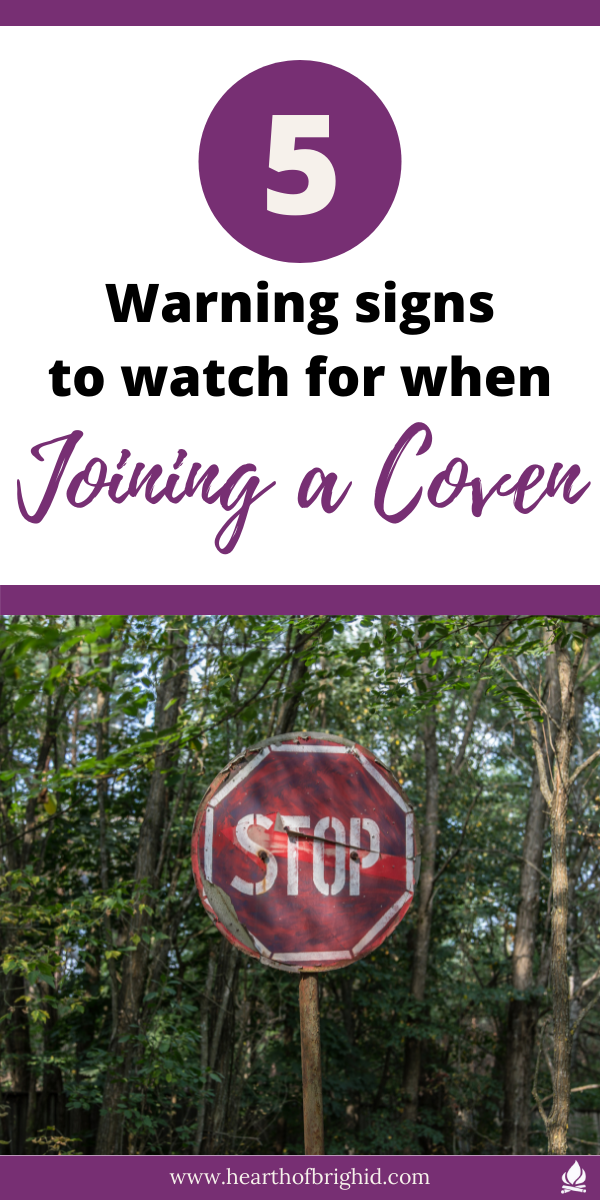 warning signs of a bad coven
